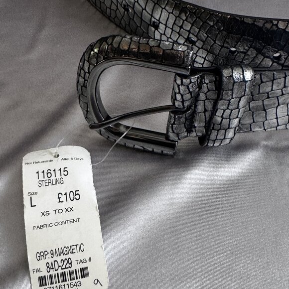 Vintage Carlisle Snakeskin Pattern Belt Size L - Picture 3 of 3